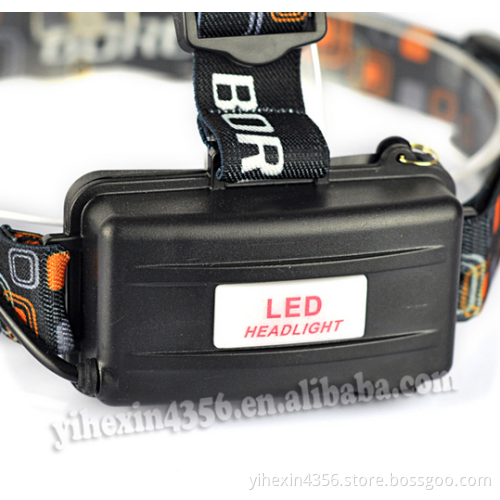 High Quality Boruit 4000 Lumens Aluminum Alloy Headlamp 4 Modes 3 CREE T6 LED light front Head light
